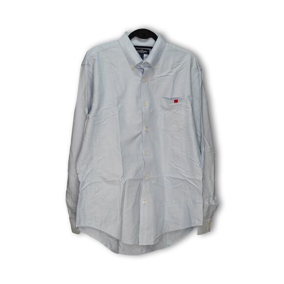 The OUTFITTERS by Lands' End Blue Button-Down - L - Picture 1 of 2